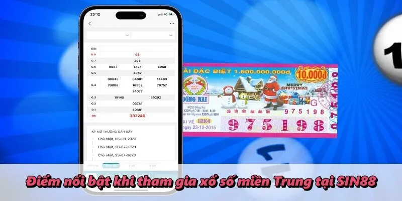Điểm nổi bật khi tham gia Xổ số miền Trung tại SIN88