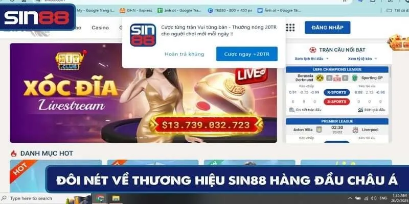 Đôi nét thông tin cơ bản của nhà cái SIN88